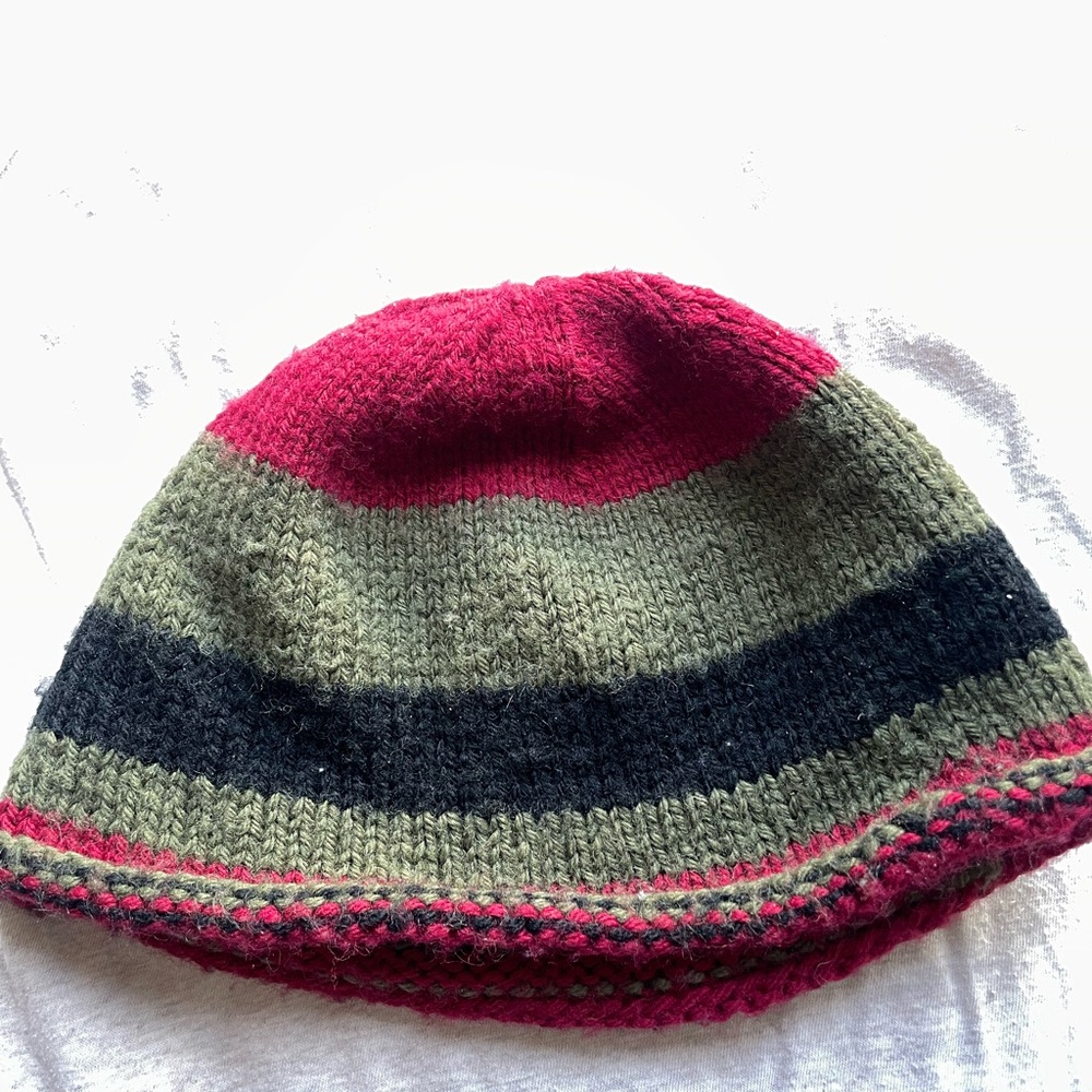 Stylish Multicolor Handmade Knit Beanie
